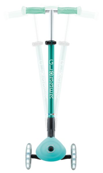 Produktbild: GLOBBER ELITE GLOW LIGHTS dunkelmint, mit Leuchtrollen und Glow-Effekt