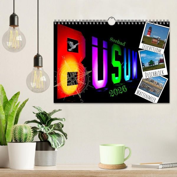 Produktbild: Seebad B&uuml;sum (Wandkalender 2026 DIN A4 quer), CALVENDO Monatskalender