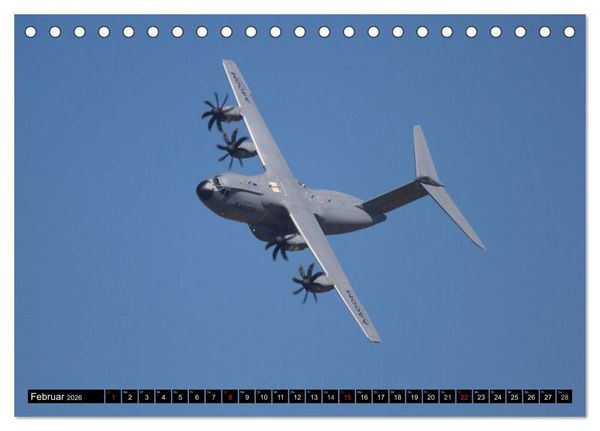 Produktbild: Augenblicke in der Luft: Airbus A400M (Tischkalender 2026 DIN A5 quer), CALVENDO Monatskalender