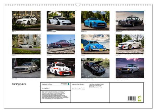 Produktbild: Tuning Cars (Wandkalender 2026 DIN A2 quer), CALVENDO Monatskalender