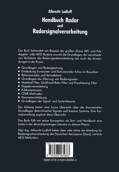 Produktbild: Handbuch Radar und Radarsignalverarbeitung