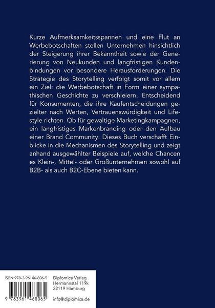 Produktbild: Storytelling im Business. Vermarkten anhand von Geschichten