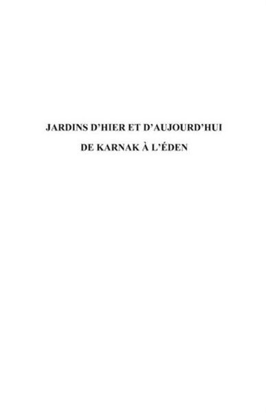 Produktbild: Jardins d'hier et d'aujourd'hui