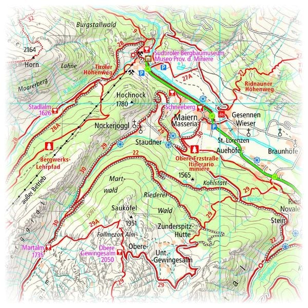 Produktbild: Meran/Merano Wander- und Radkarte