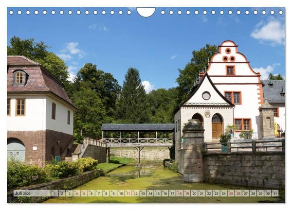 Produktbild: Schl&ouml;sser- und Burgenland Th&uuml;ringen (Wandkalender 2026 DIN A4 quer), CALVENDO Monatskalender