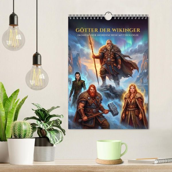 Produktbild: G&ouml;tter der Wikinger &ndash; Ikonen der Nordischen Mythologie (Wandkalender 2027 DIN A4 hoch), CALVENDO Monatskalender