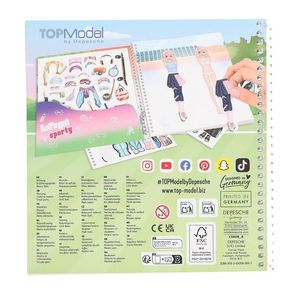Produktbild: TOPModel Dress Me Up Stickerbuch Sports