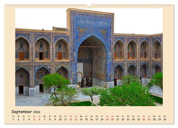 Produktbild: Usbekistan, Perlen der Seidenstra&szlig;e (Wandkalender 2026 DIN A2 quer), CALVENDO Monatskalender