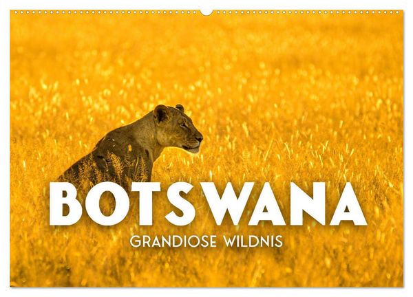 Botswana - Grandiose Wildnis (Wandkalender 2026 DIN A2 quer), CALVENDO Monatskalender