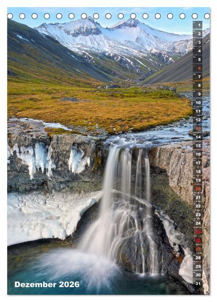 Produktbild: Wasserf&auml;lle auf Island (Tischkalender 2026 DIN A5 hoch), CALVENDO Monatskalender