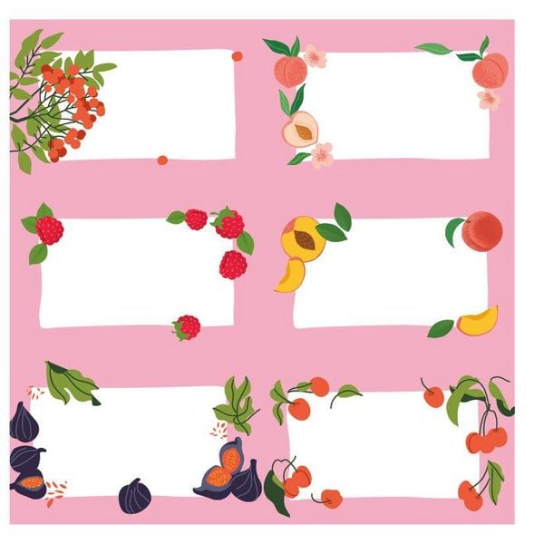 Produktbild: 333 Sticker - Sommergarten: Küchen-Etiketten und Aufkleber mit beschreibbarer Oberfläche
