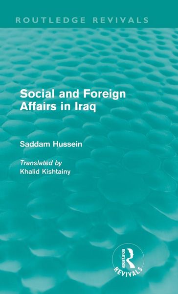 Produktbild: Social and Foreign Affairs in Iraq (Routledge Revivals)