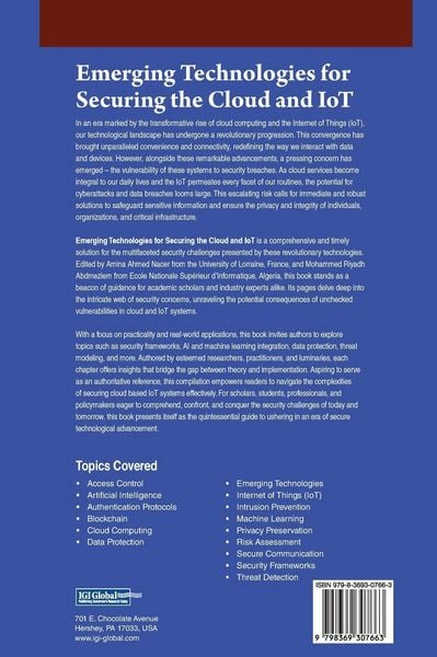 Produktbild: Emerging Technologies for Securing the Cloud and IoT