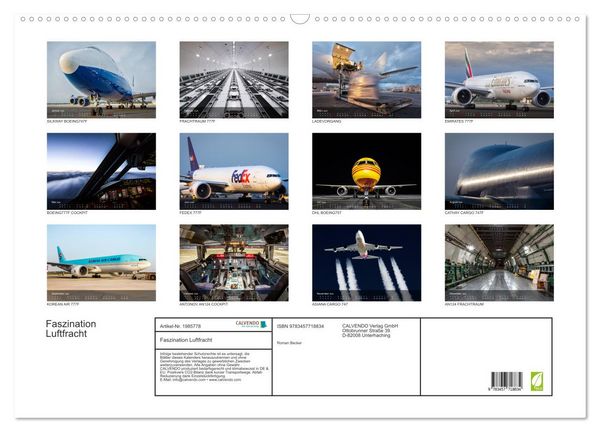 Produktbild: Faszination Luftfracht (Wandkalender 2026 DIN A2 quer), CALVENDO Monatskalender