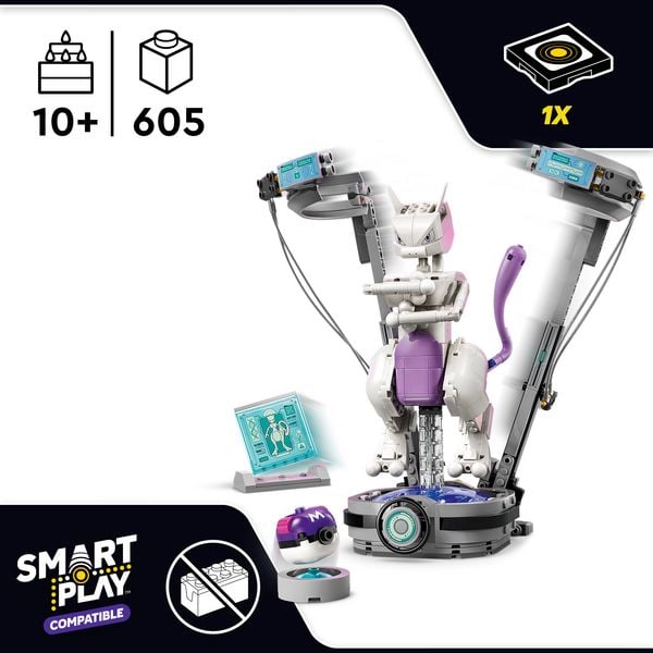 Produktbild: LEGO Pok&eacute;mon SMART Play: Mewtwus Ausbruch aus dem Labor kompatibles Set 72163