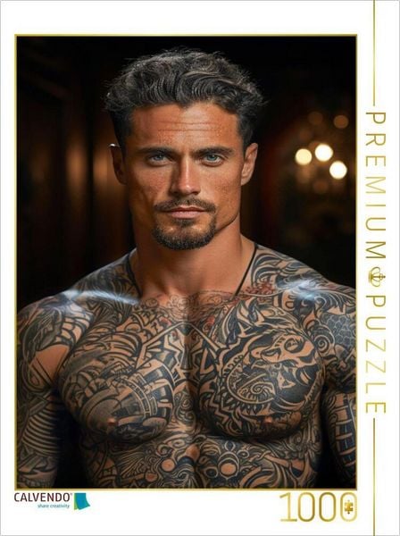 CALVENDO Puzzle Tattoos | 1000 Teile Lege-Größe 64x48cm Foto-Puzzle für glückliche Stunden