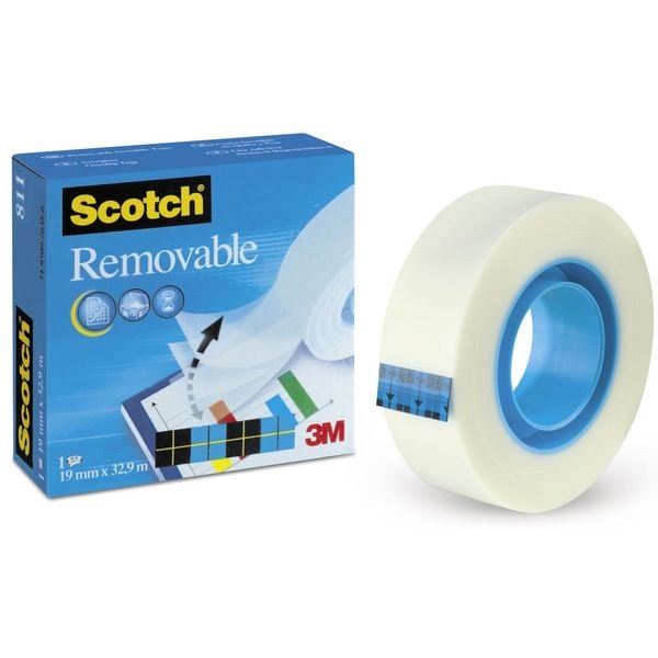 Produktbild: Scotch Removable Klebefilm 19mmx33m