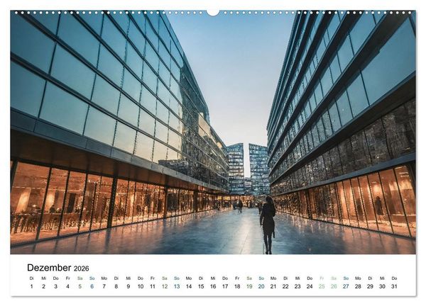 Produktbild: Einsamkeit in Architektur (Wandkalender 2026 DIN A2 quer), CALVENDO Monatskalender