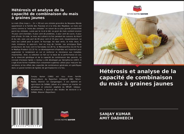 Produktbild: H&eacute;t&eacute;rosis et analyse de la capacit&eacute; de combinaison du ma&iuml;s &agrave; graines jaunes