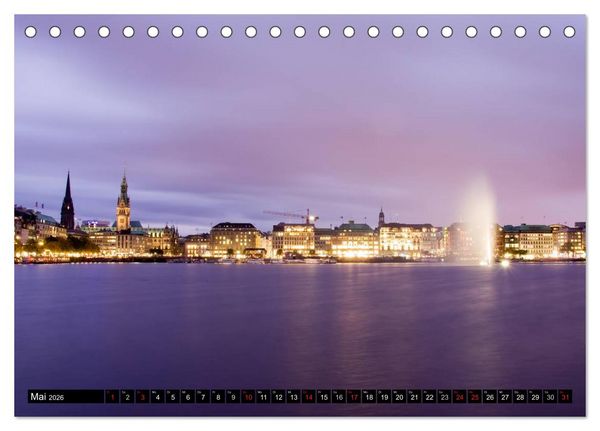 Produktbild: Hamburg - Alster (Tischkalender 2026 DIN A5 quer), CALVENDO Monatskalender