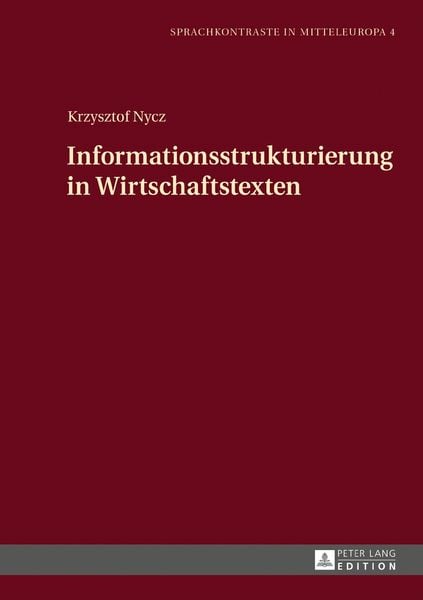 Produktbild: Informationsstrukturierung in Wirtschaftstexten