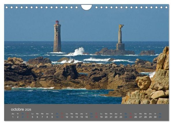 Produktbild: COULEURS d'OUESSANT (Calendrier mural 2026 DIN A4 vertical), CALVENDO calendrier mensuel