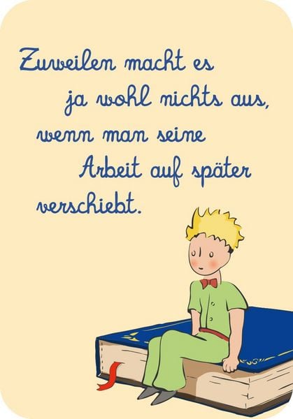 Produktbild: Der Kleine Prinz. 50 Gl&uuml;cksk&auml;rtchen f&uuml;r jeden Tag