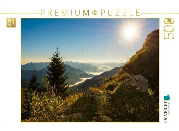 CALVENDO Puzzle Blick vom Vogelsang ins Tal | 500 Teile Lege-Größe 48 × 36 cm Foto-Puzzle für Erwachsene