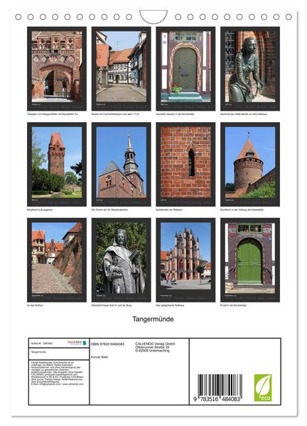 Produktbild: Tangerm&uuml;nde (Wandkalender 2026 DIN A4 hoch), CALVENDO Monatskalender