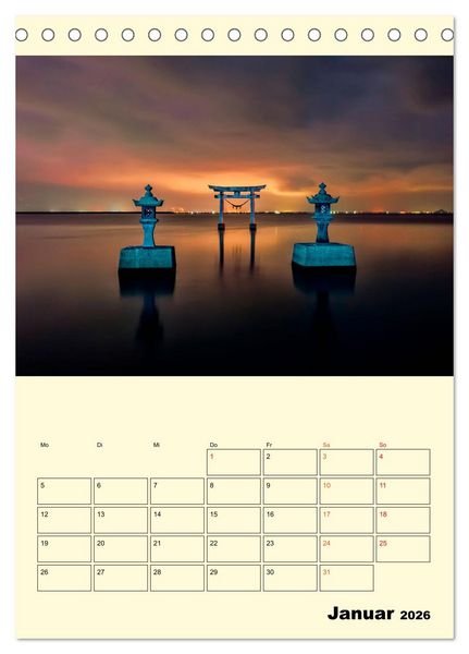 Produktbild: Japan - Hightech und viel Tradition (Tischkalender 2026 DIN A5 hoch), CALVENDO Monatskalender