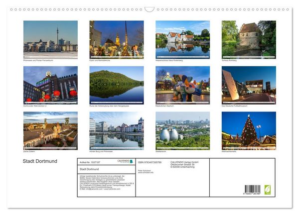 Produktbild: Stadt Dortmund (Wandkalender 2026 DIN A2 quer), CALVENDO Monatskalender