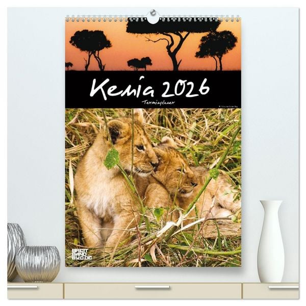 Produktbild: Kenia &ndash; Terminplaner (hochwertiger Premium Wandkalender 2026 DIN A2 hoch), Kunstdruck in Hochglanz