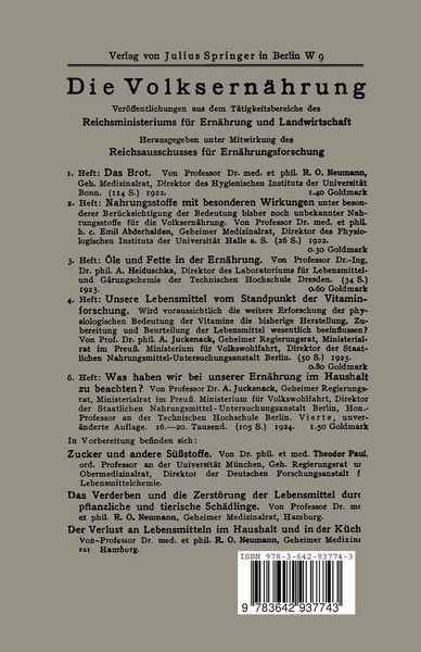Produktbild: Die Verwertung des Roggens in ern&auml;hrungsphysiologischer und landwirtschaftlicher Hinsicht