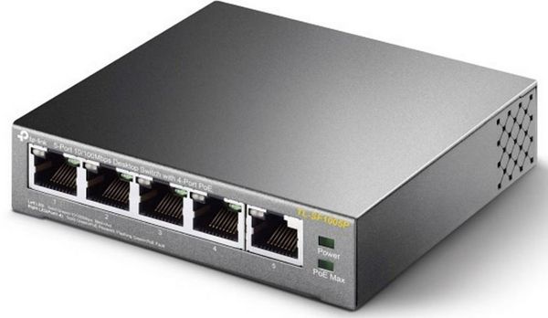 Produktbild: TP-LINK TL-SF1005P TL-SF1005P Netzwerk Switch 5 Port PoE-Funktion