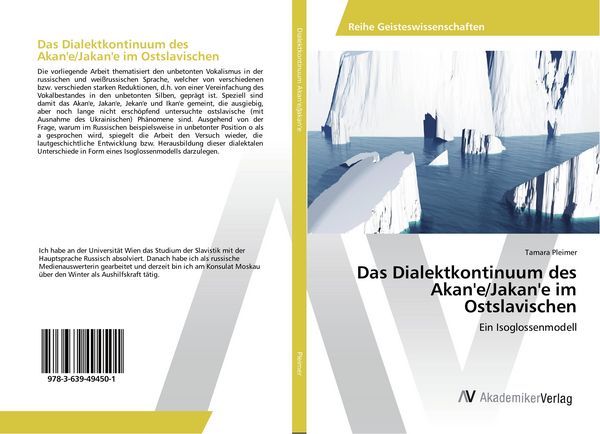 Produktbild: Das Dialektkontinuum des Akan'e/Jakan'e im Ostslavischen