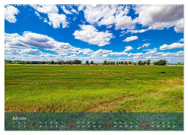 Produktbild: der elbestrom landschaft (Wandkalender 2026 DIN A2 quer), CALVENDO Monatskalender