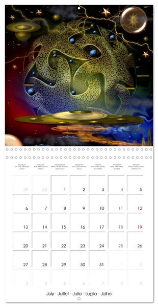 Produktbild: ACTIVE GALAXIES (Wall Calendar 2026 12 &times; 12 Inch) CALVENDO 12 Month Wall Calendar