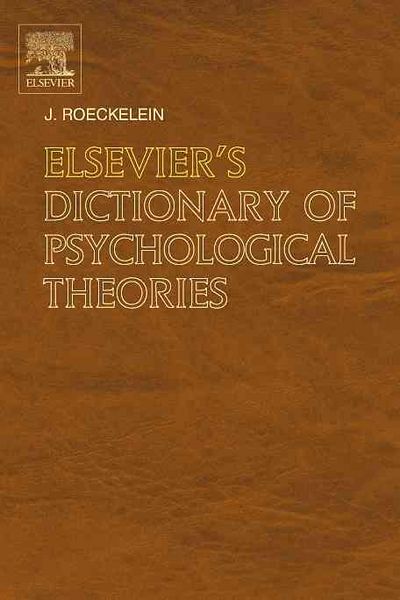 Produktbild: Elsevier's Dictionary of Psychological Theories