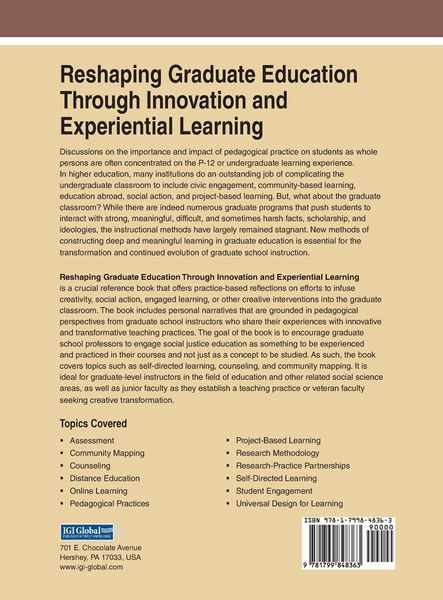 Produktbild: Reshaping Graduate Education Through Innovation and Experiential Learning