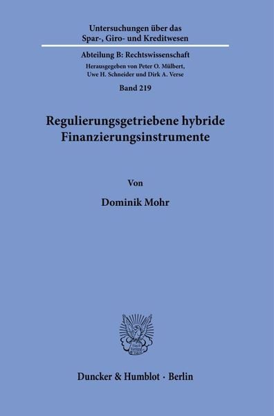 Produktbild: Regulierungsgetriebene hybride Finanzierungsinstrumente.