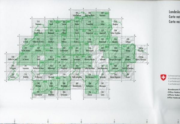 Produktbild: Swisstopo 1 : 50 000 Oberengadin Engiadin' Ota