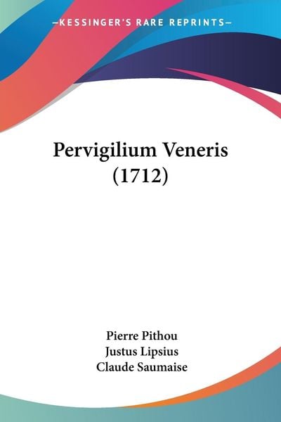 Produktbild: Pervigilium Veneris (1712)