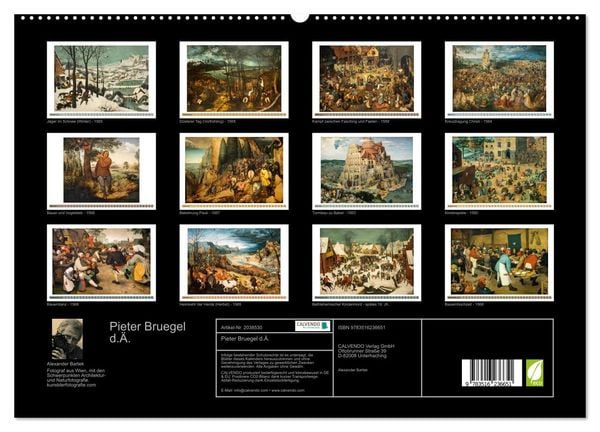 Produktbild: Pieter Bruegel d.&Auml;. (hochwertiger Premium Wandkalender 2026 DIN A2 quer), Kunstdruck in Hochglanz