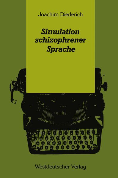 Produktbild: Simulation schizophrener Sprache