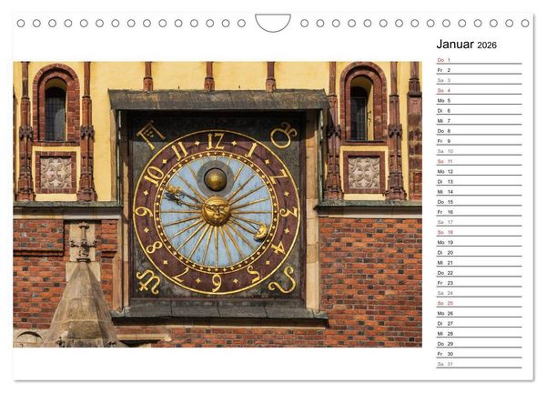 Produktbild: Breslau &ndash; Zeit f&uuml;r Entdeckungen (Wandkalender 2026 DIN A4 quer), CALVENDO Monatskalender