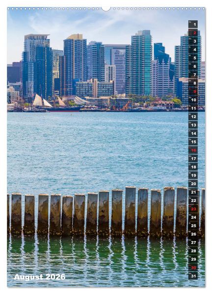 Produktbild: SAN DIEGO K&uuml;stenmetropole mit Flair (hochwertiger Premium Wandkalender 2026 DIN A2 hoch), Kunstdruck in Hochglanz