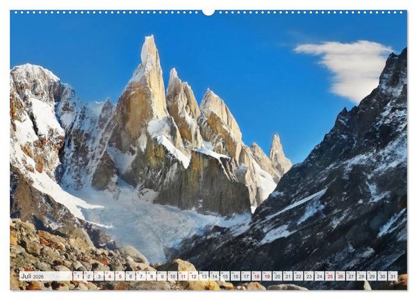 Produktbild: Berge - Die sch&ouml;nsten Gipfel der Welt (Wandkalender 2026 DIN A2 quer), CALVENDO Monatskalender