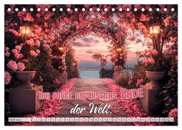 Produktbild: HERZENSSACHE Liebe und Dankbarkeit schenken (Tischkalender 2026 DIN A5 quer), CALVENDO Monatskalender