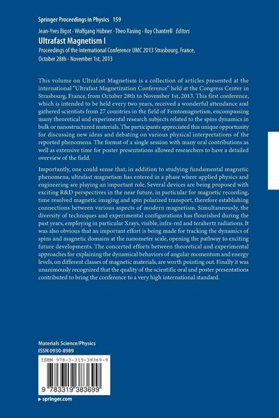 Produktbild: Ultrafast Magnetism I