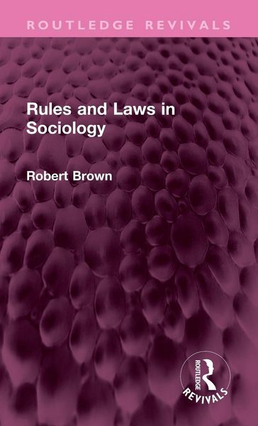 Produktbild: Rules and Laws in Sociology